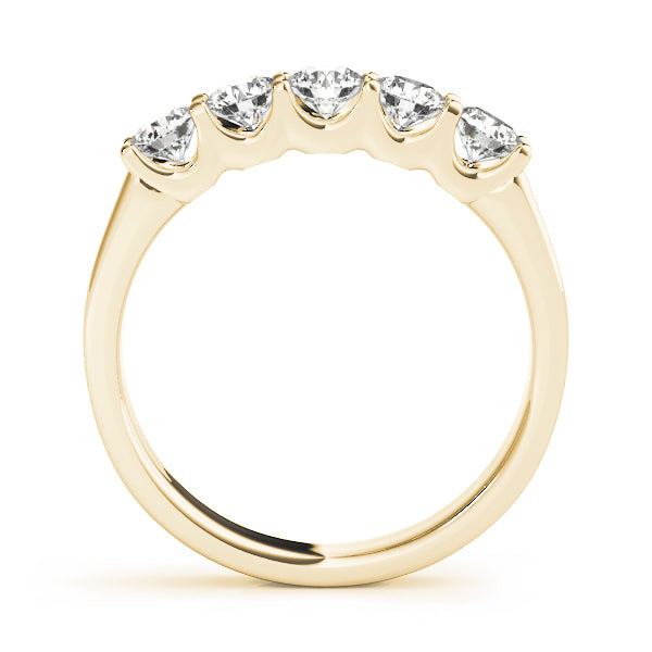 18K Yellow Gold 0.75 CT Diamond Wedding Band