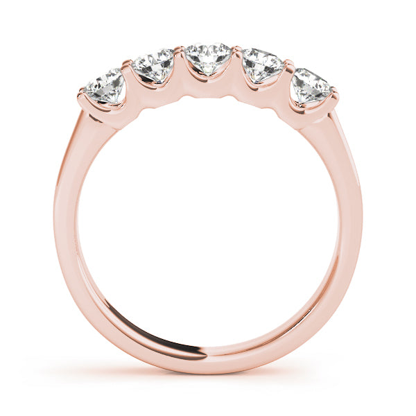 Rose Gold 0.75 CT Multi-Stone Diamond Wedding Band