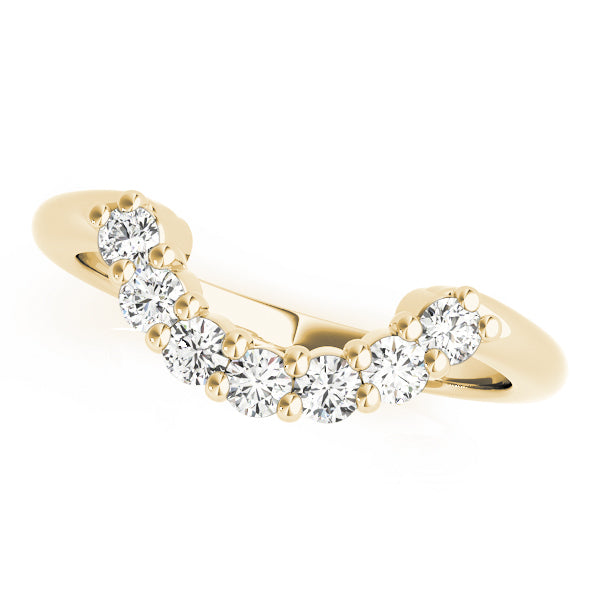 18K Yellow Gold 3/8 ct tw Diamond Wedding Ring