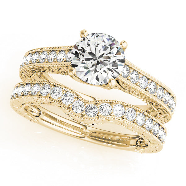 14K Yellow Gold 1.125 ctw Diamond Engagement Ring