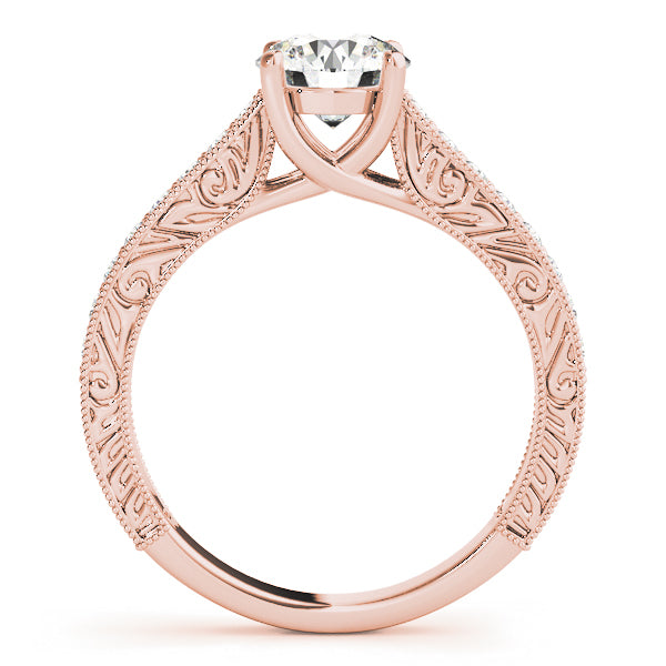 14K Rose Gold 1.125 ctw Diamond Engagement Ring