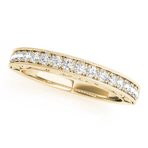 14K Yellow Gold 1/3 ct Diamond Wedding Band