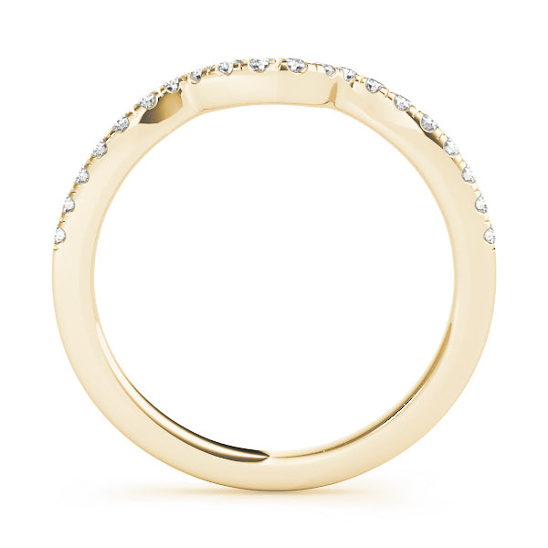 14K Yellow Gold Diamond Wedding Ring