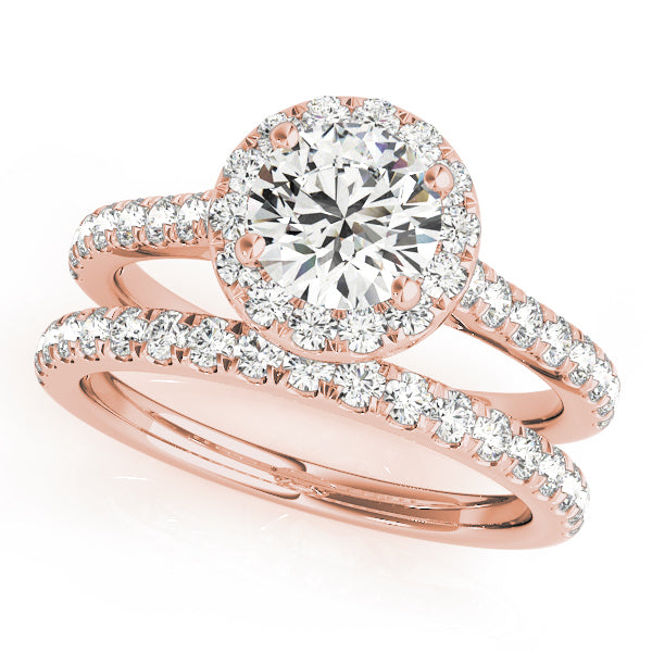 14K Rose Gold 1.33ctw Round Diamond Engagement Ring
