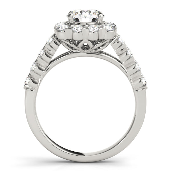 Round Diamond Halo Engagement Ring