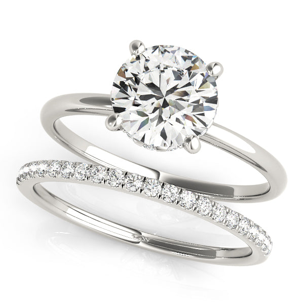1 CT Round Diamond Engagement Ring