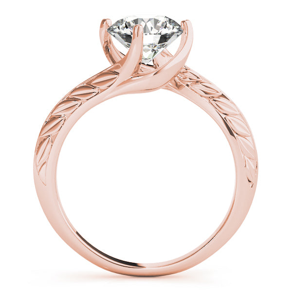 14K Rose Gold 1 CT Diamond Engagement Ring