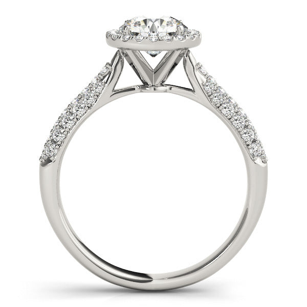 Round Diamond Halo Engagement Ring | 1 CT