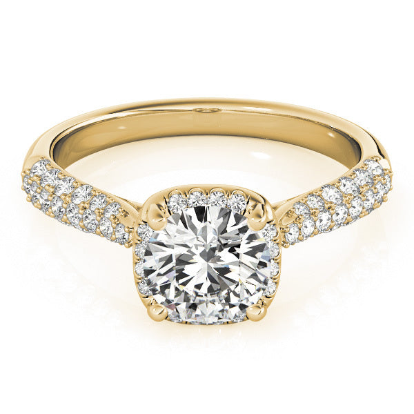 14K Yellow Gold 1.33ctw Round Diamond Engagement Ring