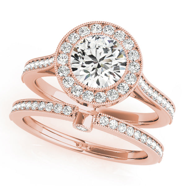 14K Rose Gold 1.33ctw Round Diamond Engagement Ring