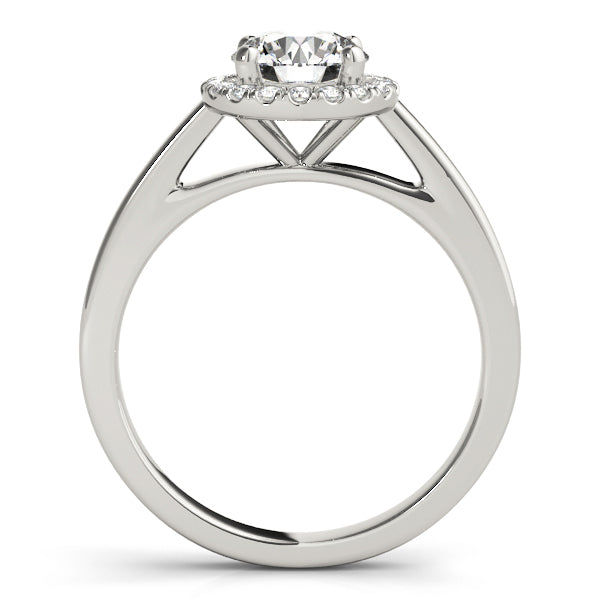 Round Diamond Halo Engagement Ring