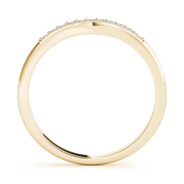 14K Yellow Gold Diamond Wedding Ring