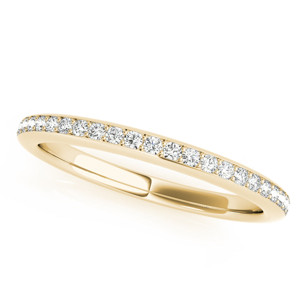 14K Yellow Gold Multi-Diamond Wedding Band
