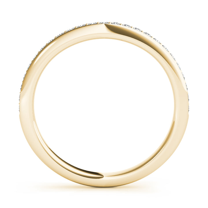 14K Yellow Gold Multi-Diamond Wedding Band