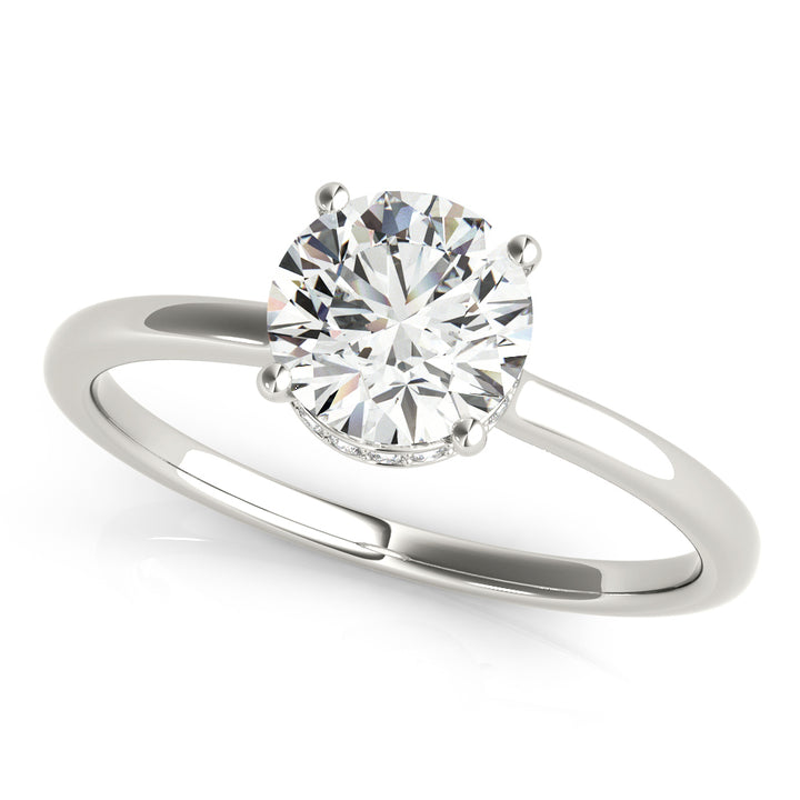 1 CT Round Diamond Solitaire Engagement Ring