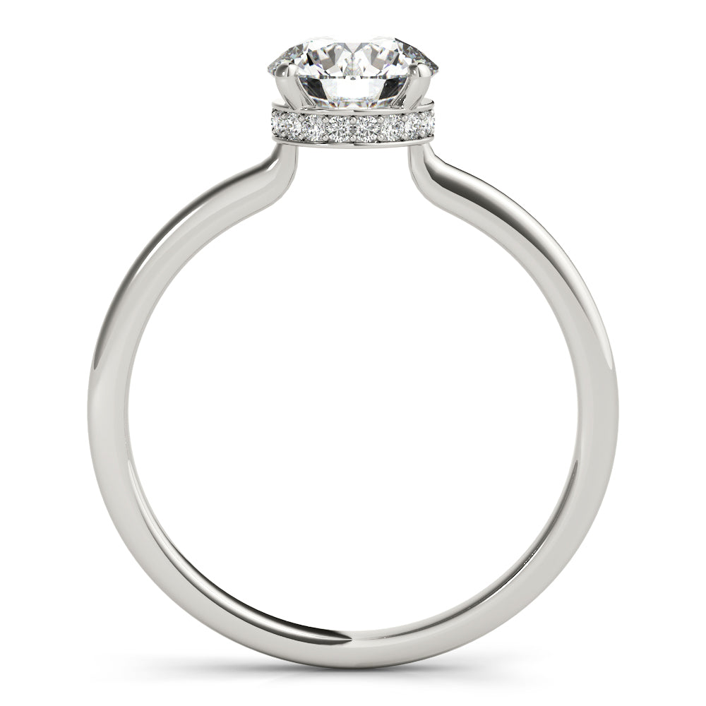 1 CT Round Diamond Solitaire Engagement Ring