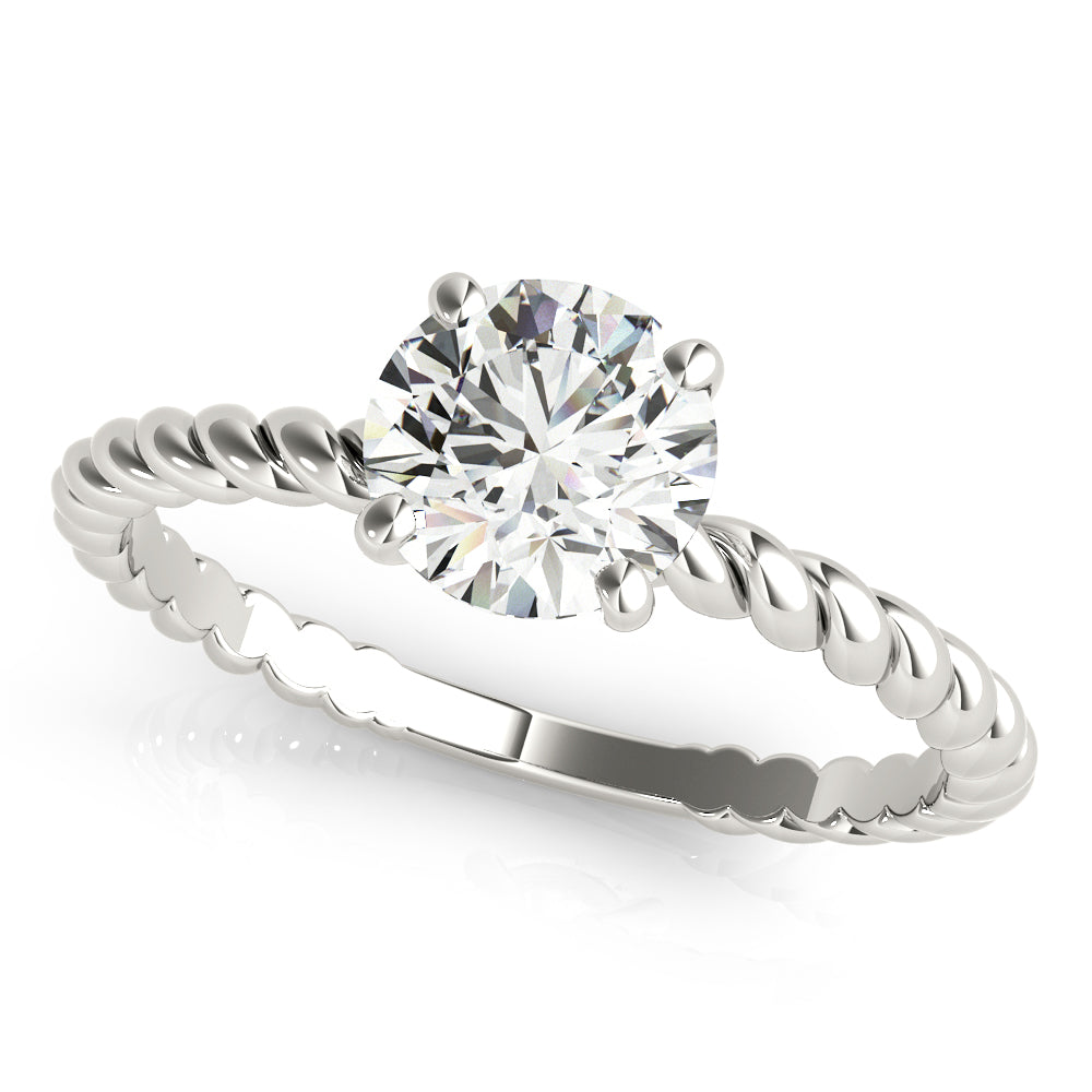 1.0 CT Round Diamond Engagement Solitaire Ring