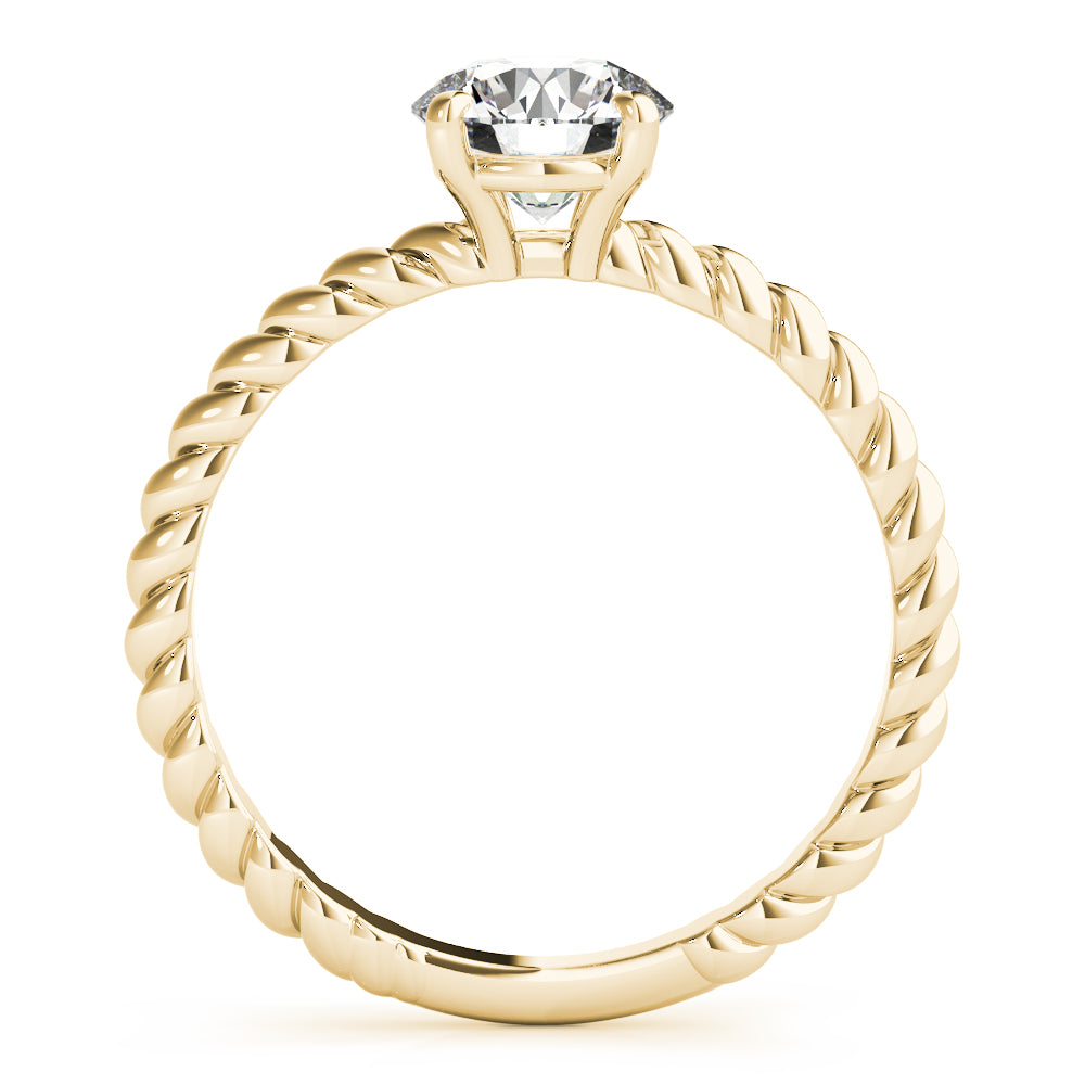 18K Yellow Gold 1ct Diamond Solitaire Engagement Ring