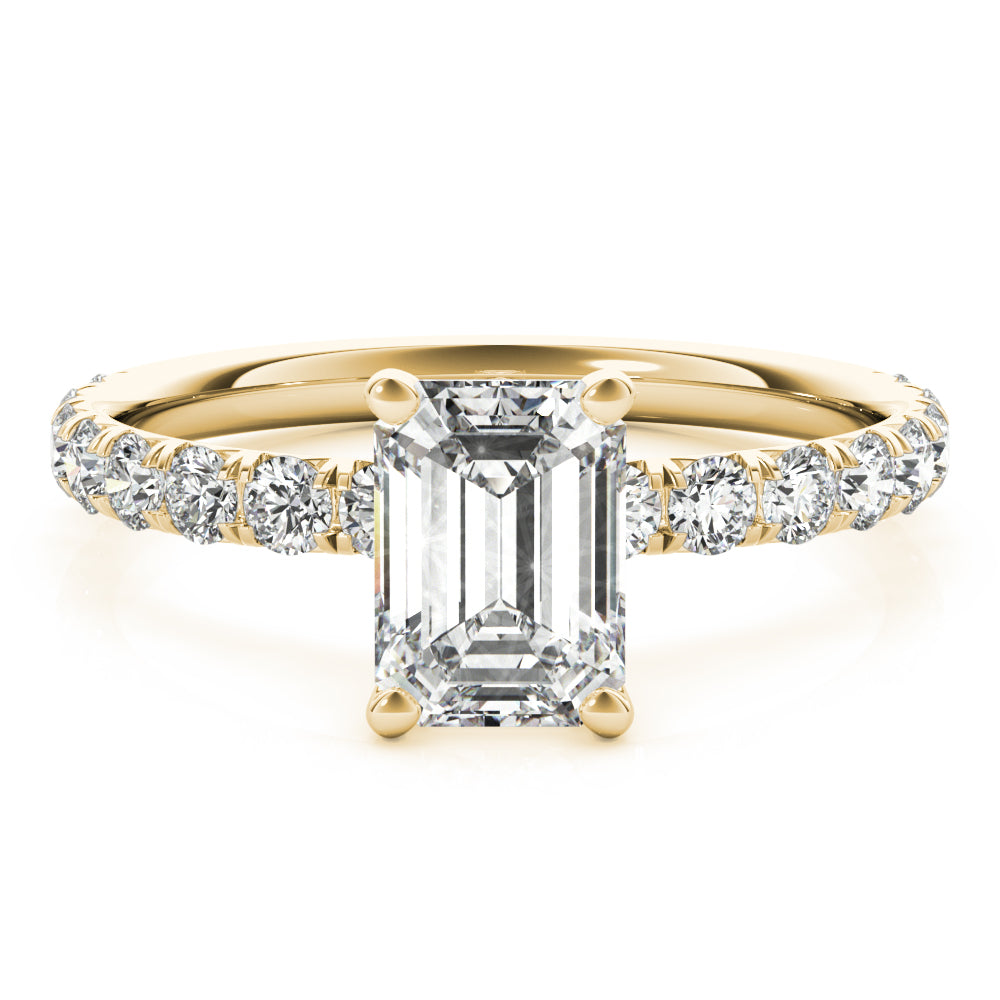 14K Yellow Gold Multi-Diamond Engagement Ring