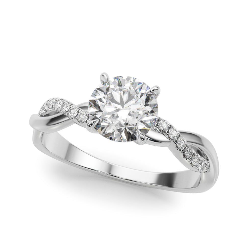 1.0 CT Round Diamond Engagement Ring