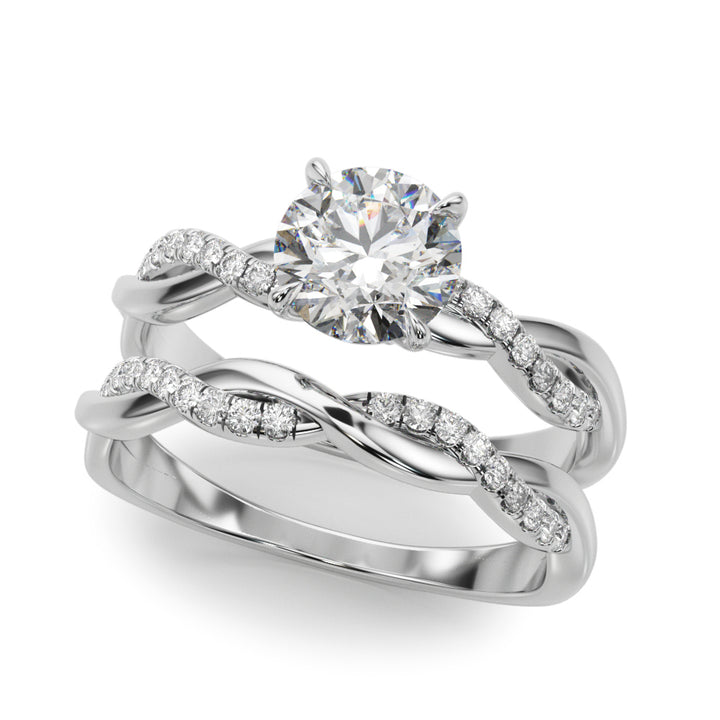 1.0 CT Round Diamond Engagement Ring