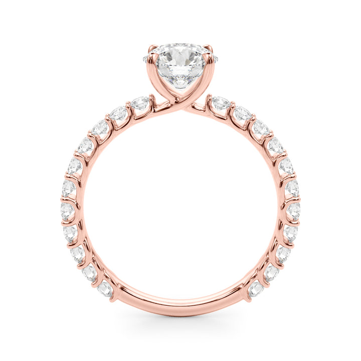 14K Rose Gold 1.25 ctw Diamond Engagement Ring