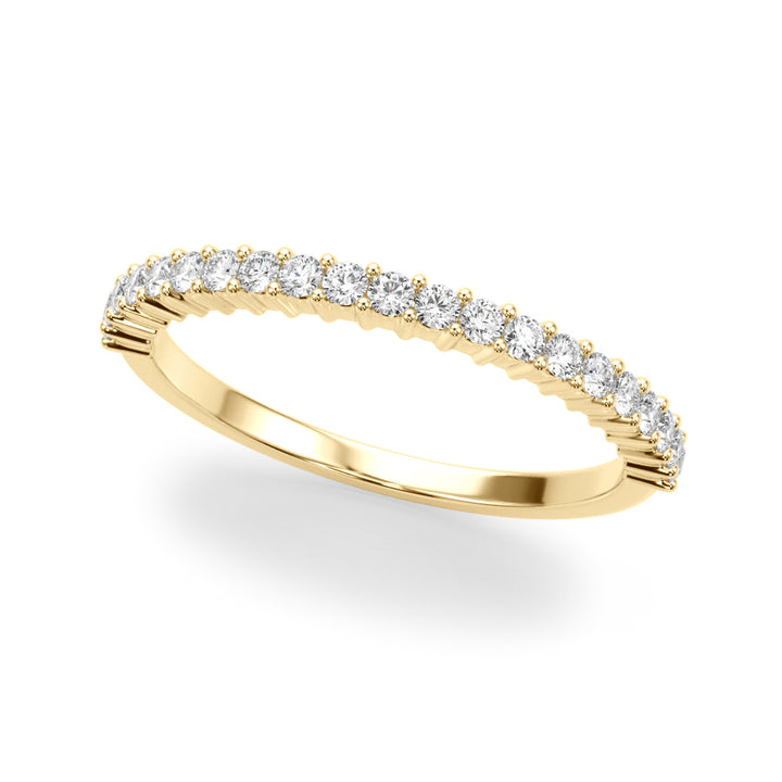 14K Yellow Gold Diamond Wedding Band