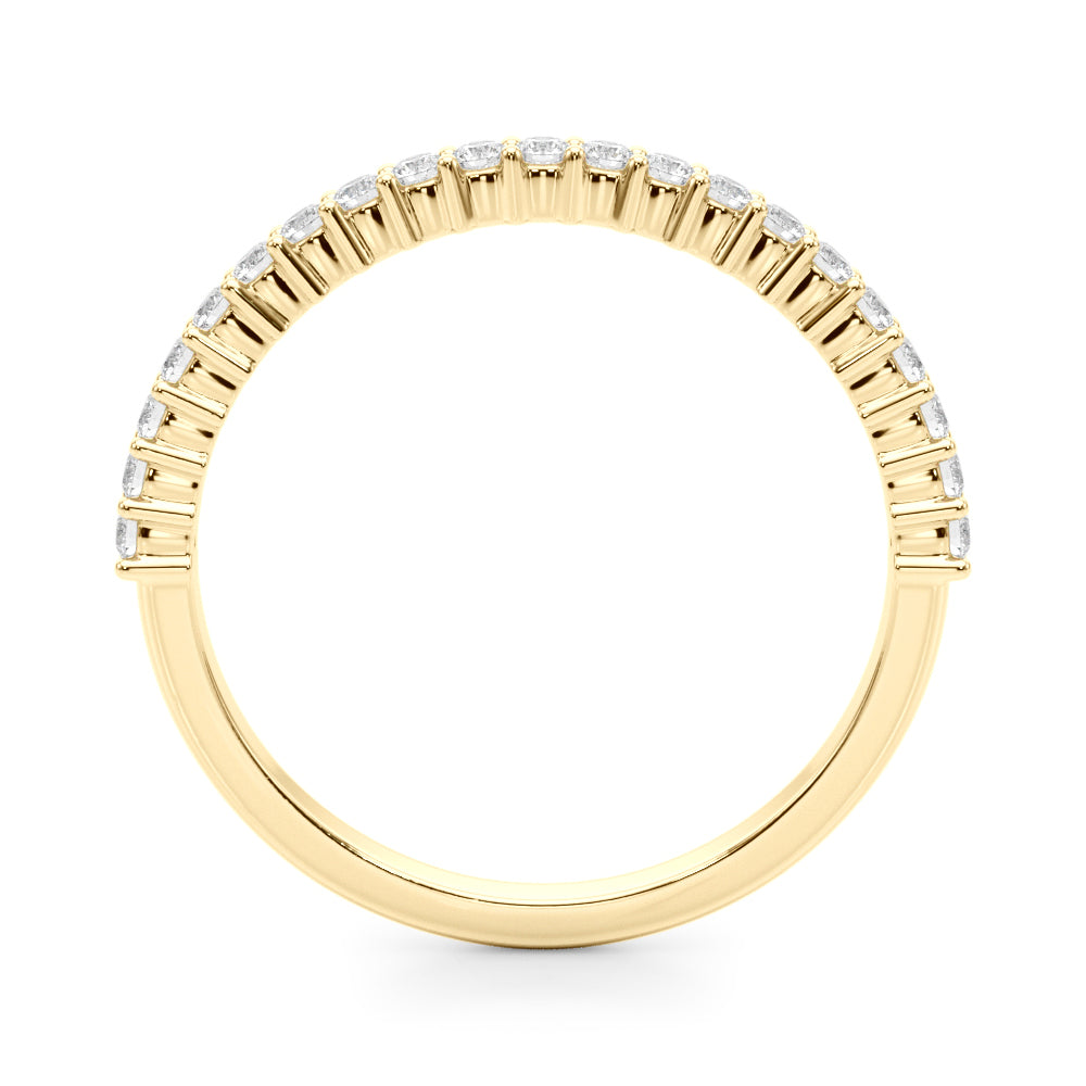 14K Yellow Gold Diamond Wedding Band