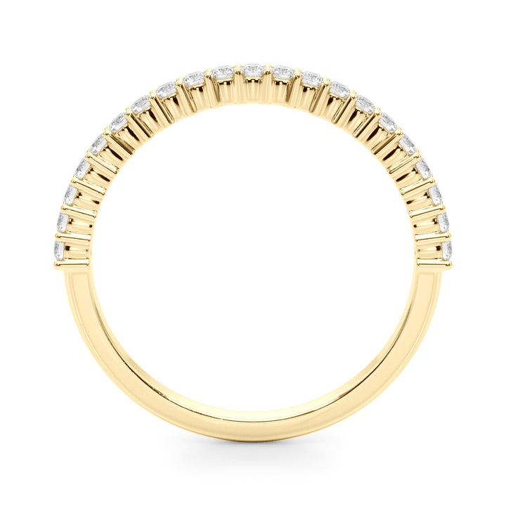 14K Yellow Gold Diamond Wedding Band