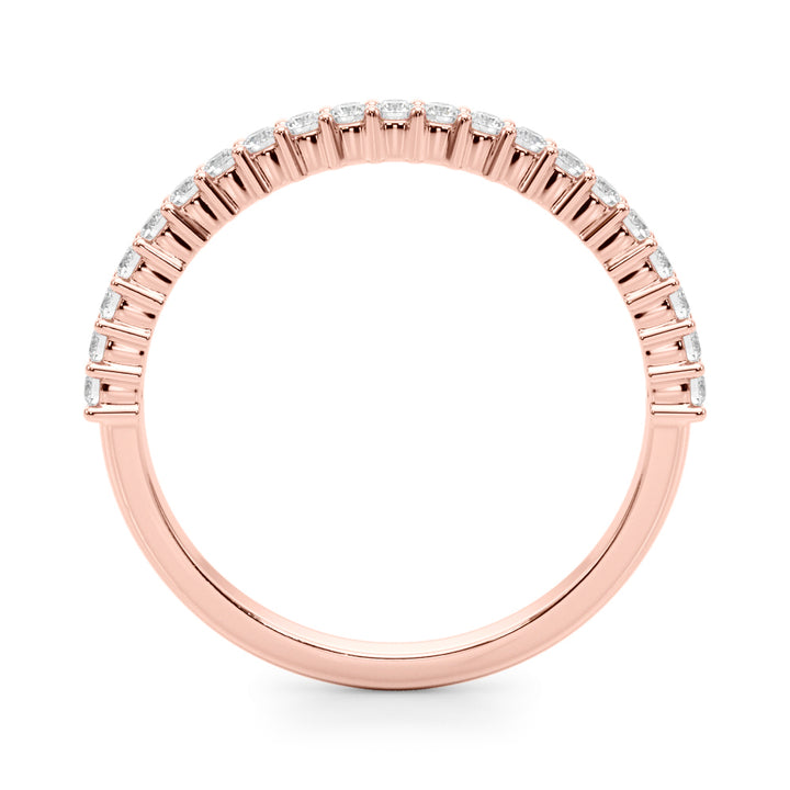 Rose Gold Lab Diamond Wedding Ring