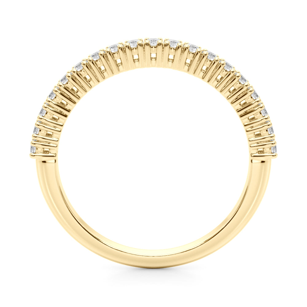 14K Yellow Gold Diamond Wedding Ring