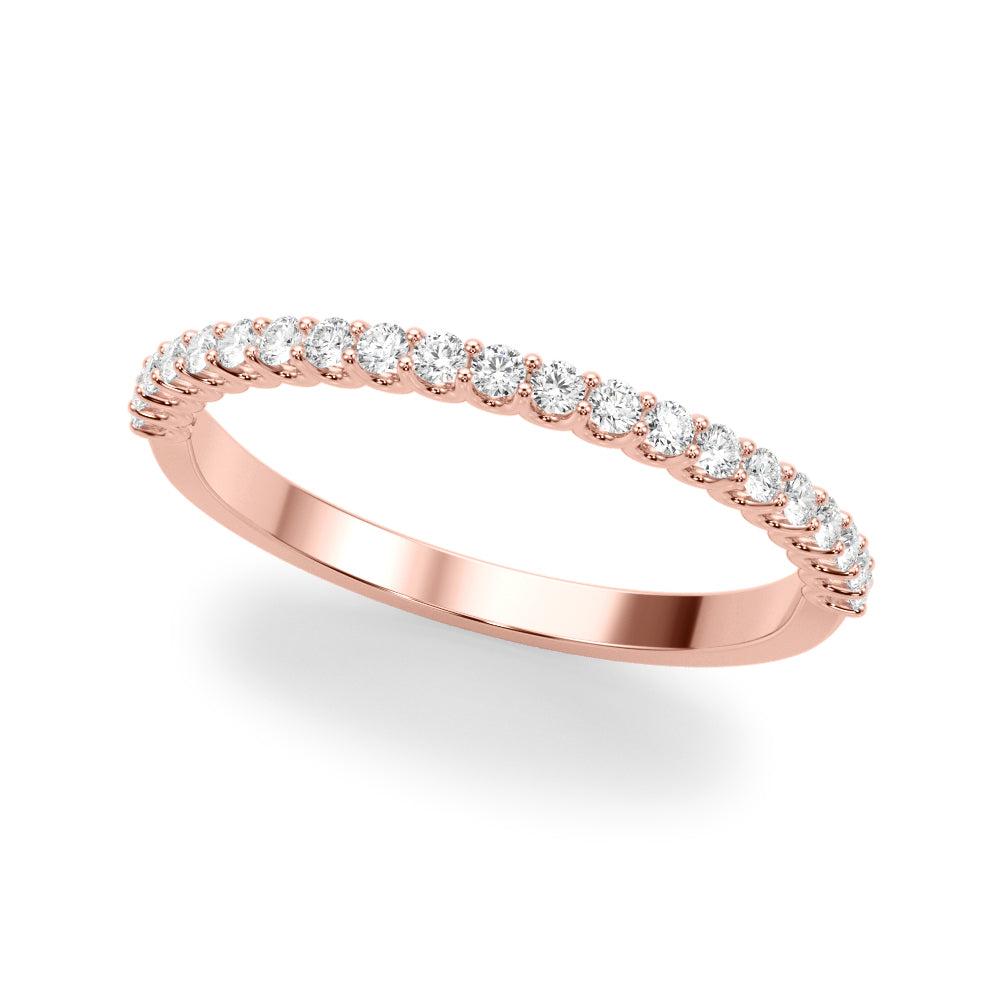Rose Gold Lab Diamond Wedding Ring
