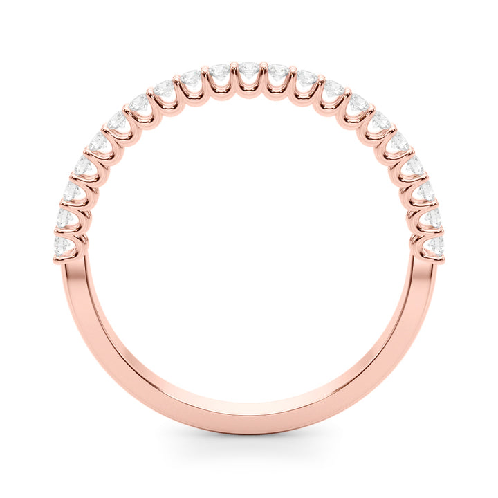 Rose Gold Lab Diamond Wedding Ring