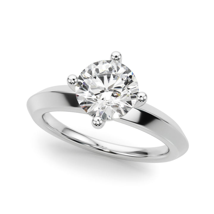 1.0 CT Round Diamond Engagement Solitaire Ring