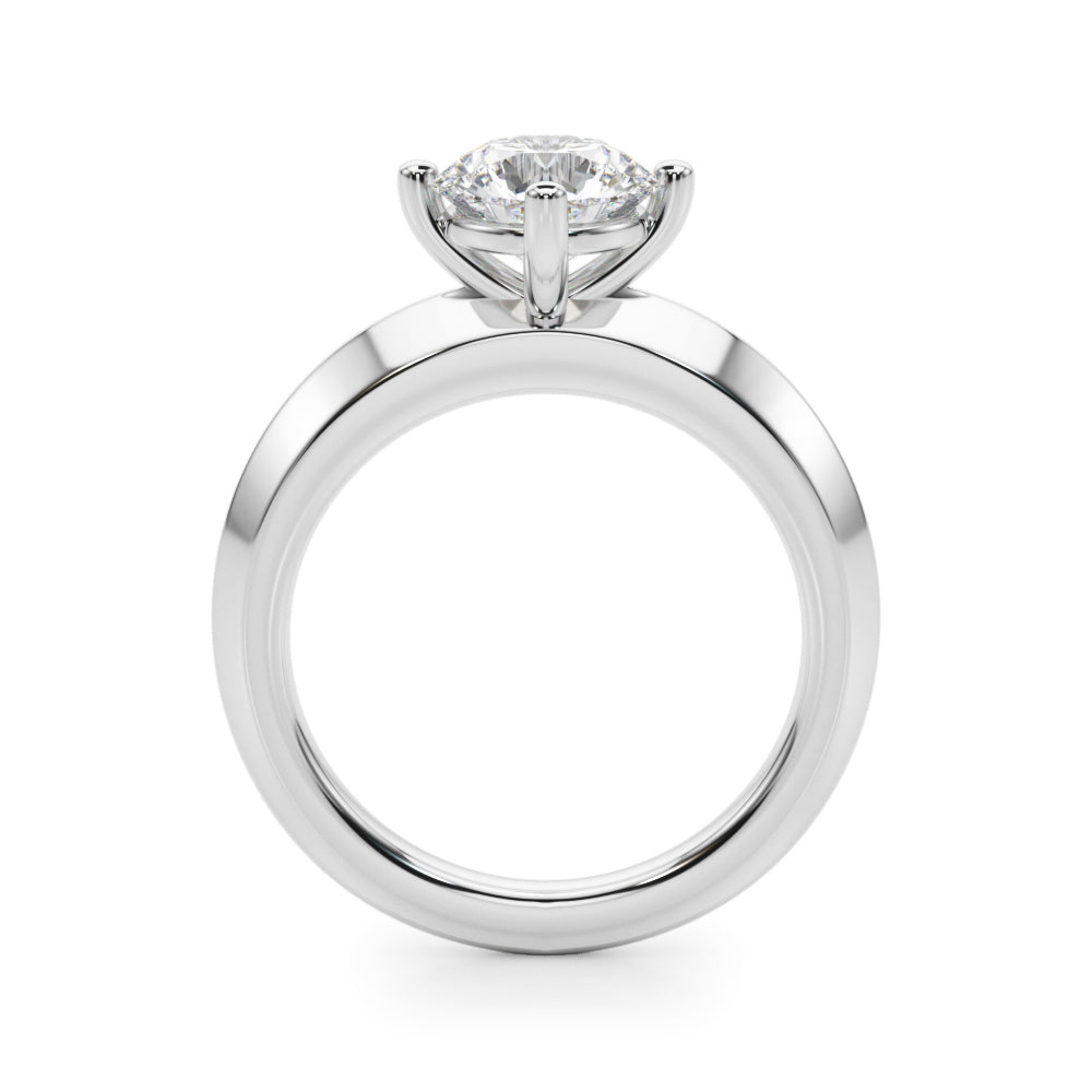 1.0 CT Round Diamond Engagement Solitaire Ring