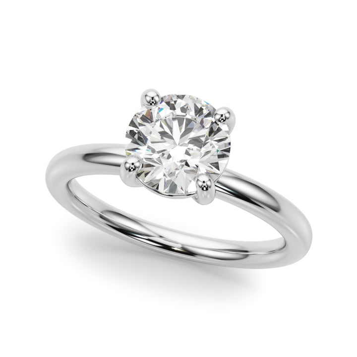 1 CT Lab Diamond Solitaire Ring
