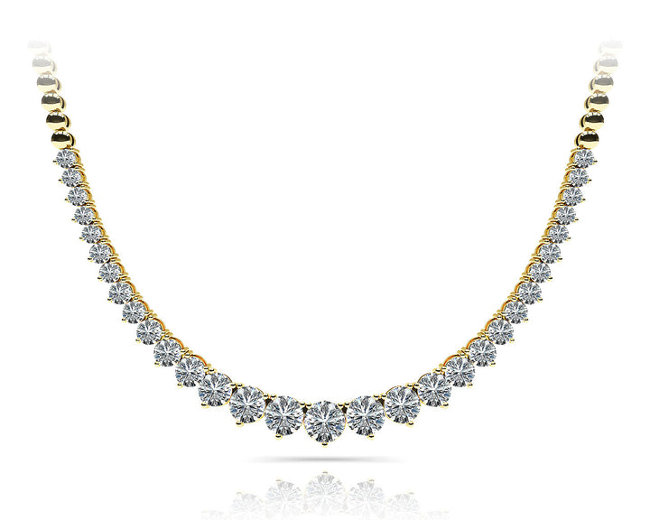 14K Yellow Gold Diamond Fashion Necklace