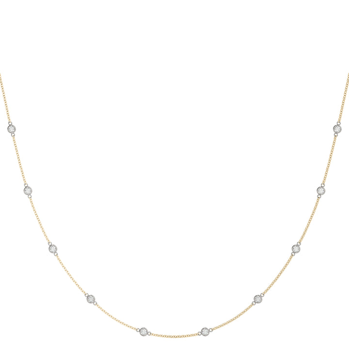 Rose Gold 1/2 CT Diamond Pendant Necklace