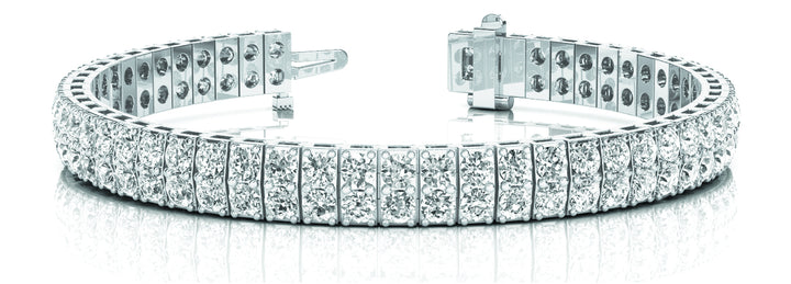 100 Diamond Vertical Bar Link Bracelet