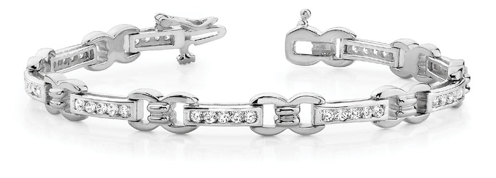 Multi-Diamond Fashion Bracelet