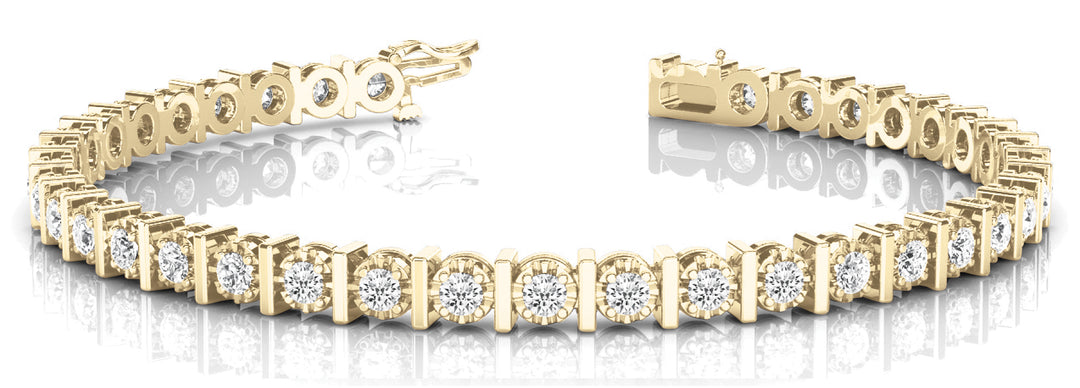 14K Yellow Gold 1/2 CT Diamond Fashion Bracelet