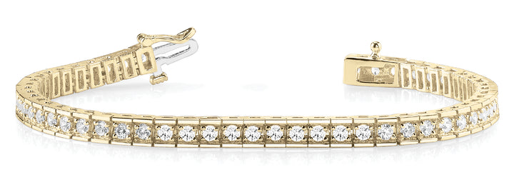 14K Yellow Gold Diamond Fashion Bracelet
