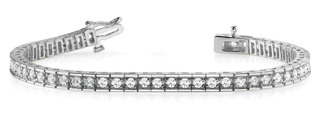 67-Stone Diamond Line Bracelet