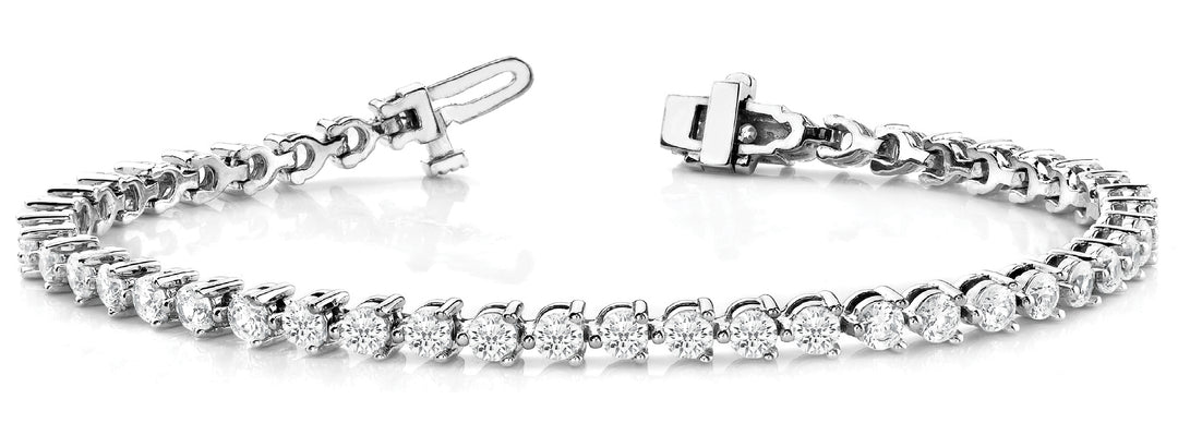 48 Diamond In-Line Prong Set Bracelet