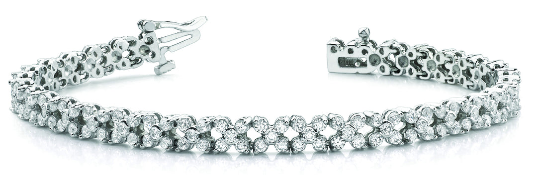 Multi-Diamond Fashion Tennis Bracelet