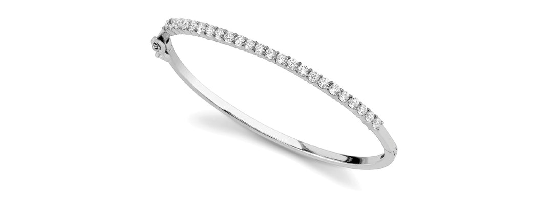 Multi-Diamond Traditional Bangle