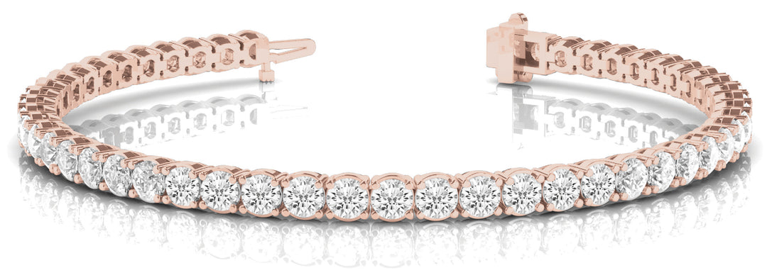 14K Rose Gold 10 1/8 ct tw Fashion Diamond Bracelet
