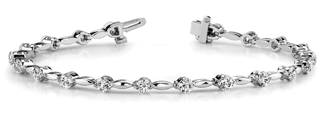 Multi-Diamond Fashion Bracelet