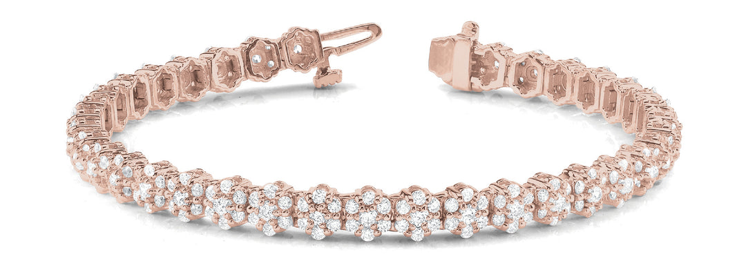 Rose Gold Diamond Tennis Bracelet | 14K Fine Jewelry