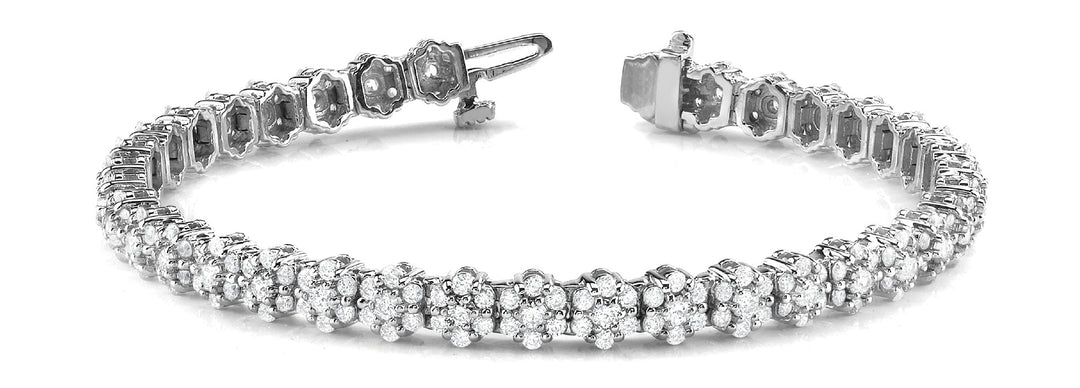Multi-Diamond Round Brilliant Bracelet